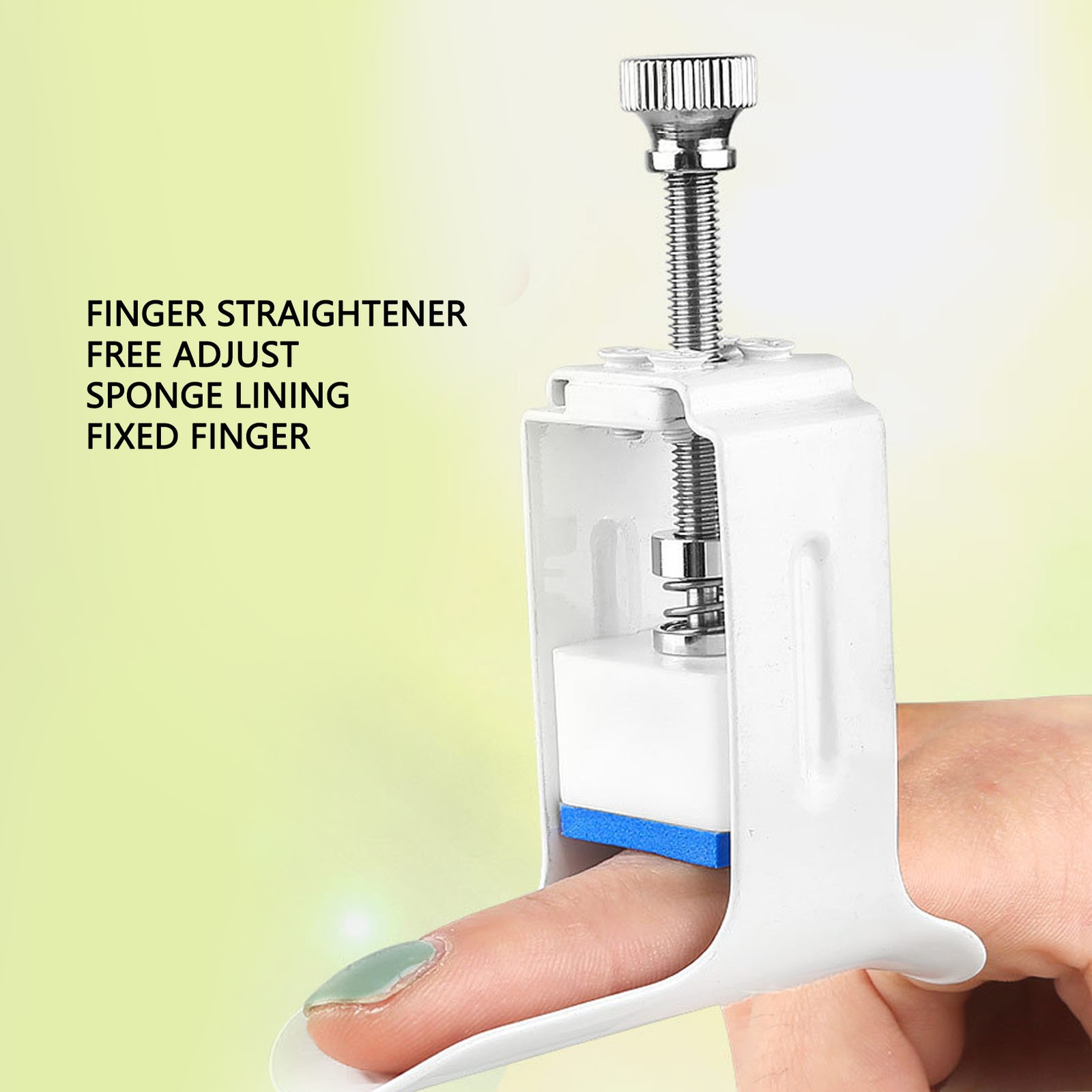 Finger Straightener Splint Adjust Force Curved Aluminum Fixture Finger Support