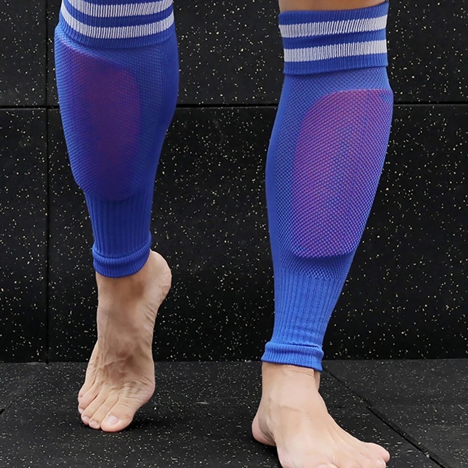 Loogdeel 1Pair Football Sock Calf Sleeves Adult Knee Protection Sports Socks Hig