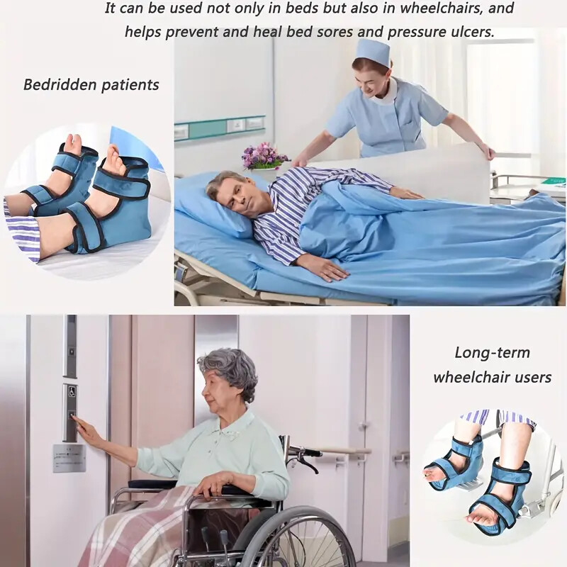 1/2Pcs Adjustable Heel Protector Cushions with Hook-and-loop Fastener Straps