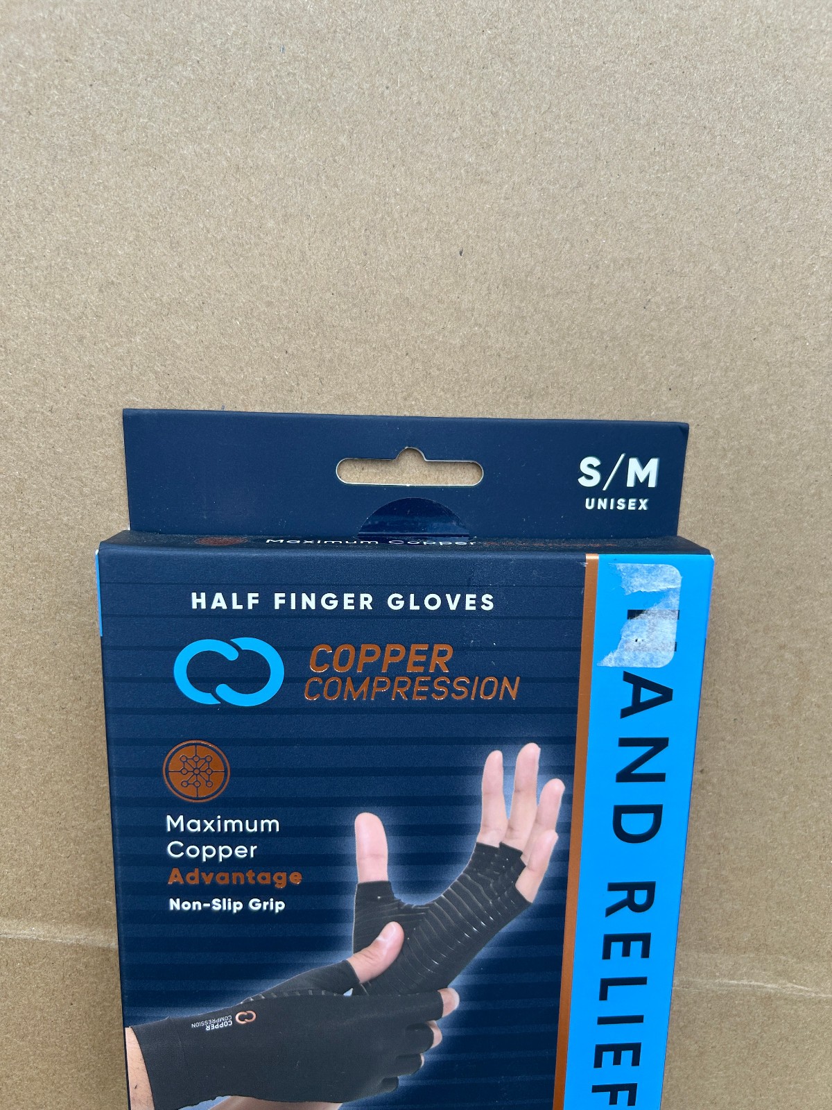 Copper Compression – Copper Infused Arthritis Half Finger Gloves – S/M