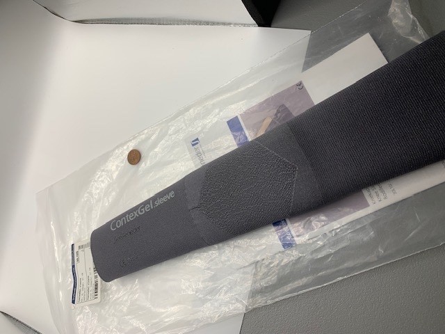 Prosthetic SLEEVE Gray Streifender size S New NIP Small 37 cm length ContexGel