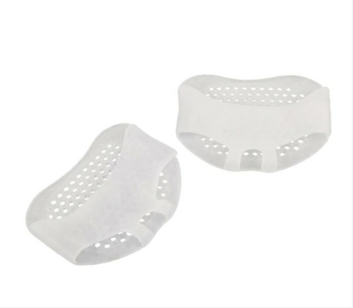Forefoot Protective Silicone Bunion Foot Pads Pair Decrease Pressure Pain White