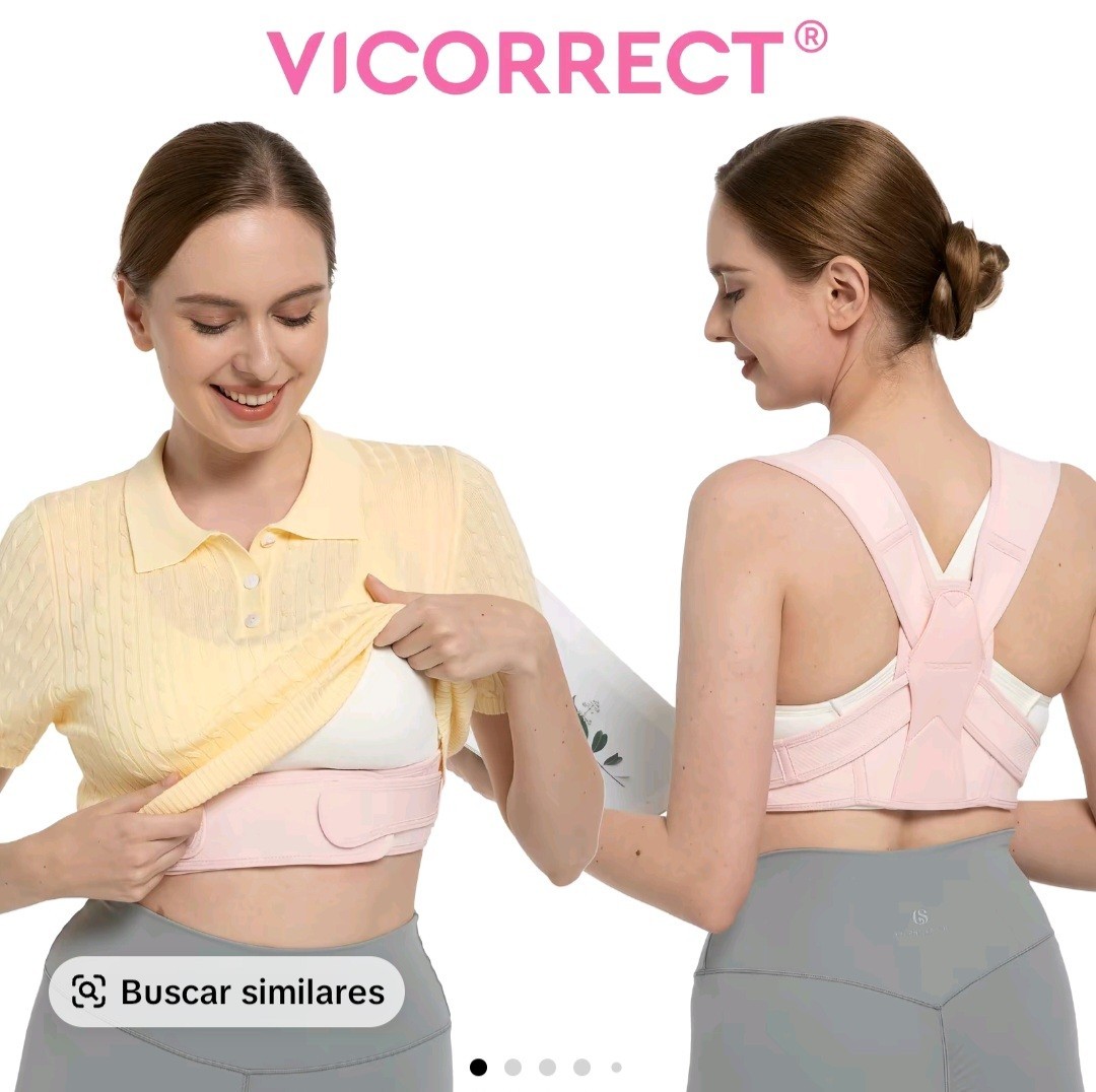 Vicorrect Adjustable Ergonomic Posture Corrector Black L/XL Back Shoulder