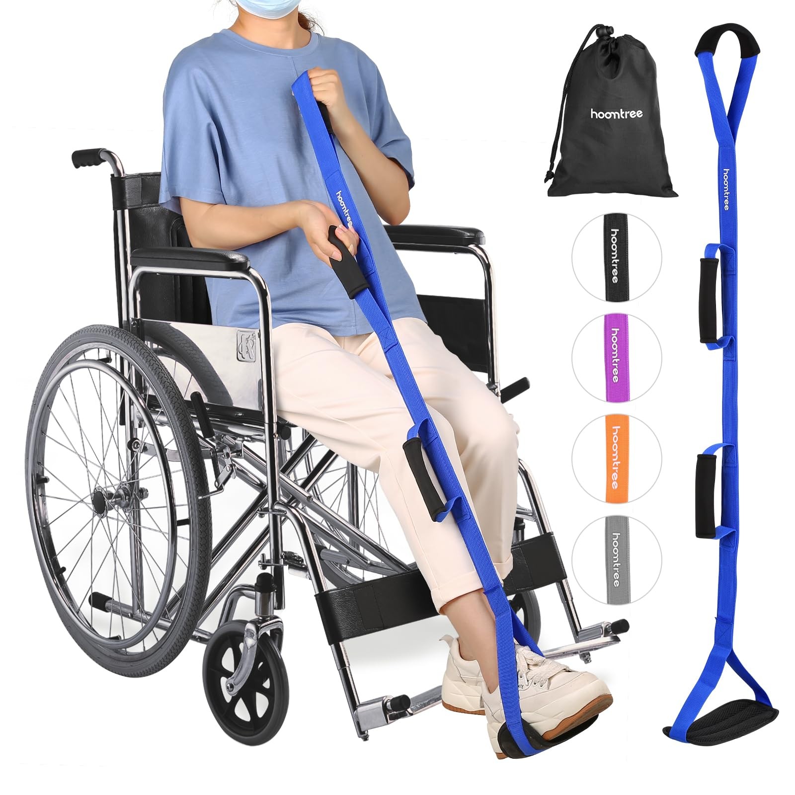 39 Inch Long Leg Lifter Strap With Padded Handgrips And Foot Looprigid Leg Lifte