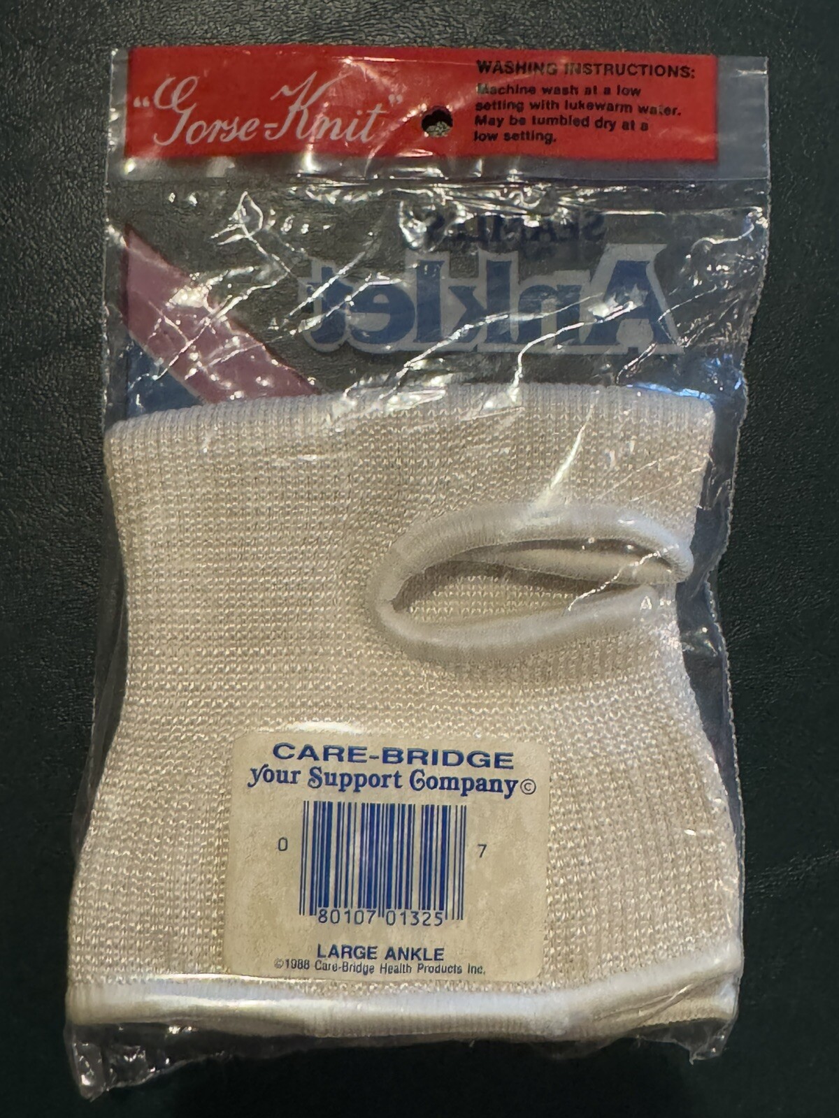 Seamless Anklet Elastic Knit Ankle Support – Large Fits Ankle 10”-15” New
