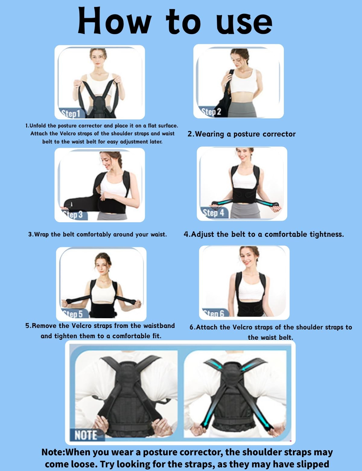 Back Brace Posture Corrector for Men & Women, Upgraded Full Large