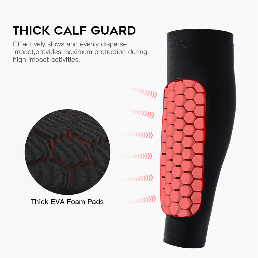 1pcs Calf Sleeve with Thick EVA Guard Men Women Lower Leg Sleeve for S8P5