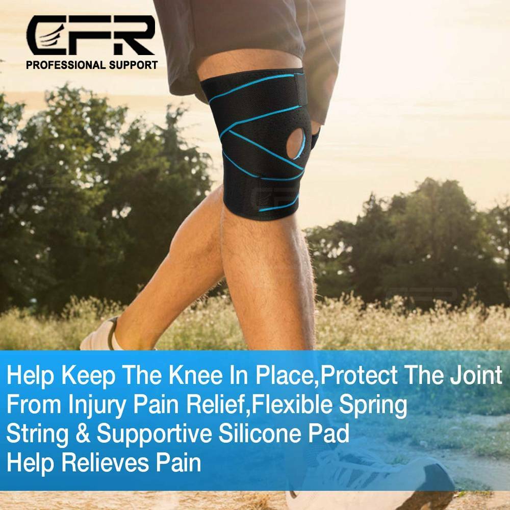 Compression Knee Brace Patella Support Meniscus Sport Joint Pain Arthritis Wrap@