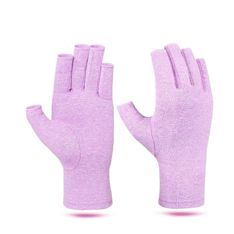 1 Pair Fingerless Compression Gloves for Hand Support Arthritis Sports Relief