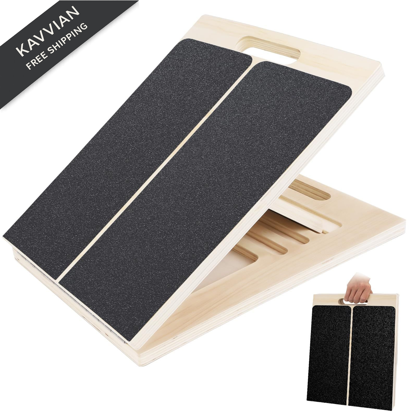 Slant Board for Calf Stretching, 15.6 x 11.7 x 1.6 Inch, Fig. Reactionary