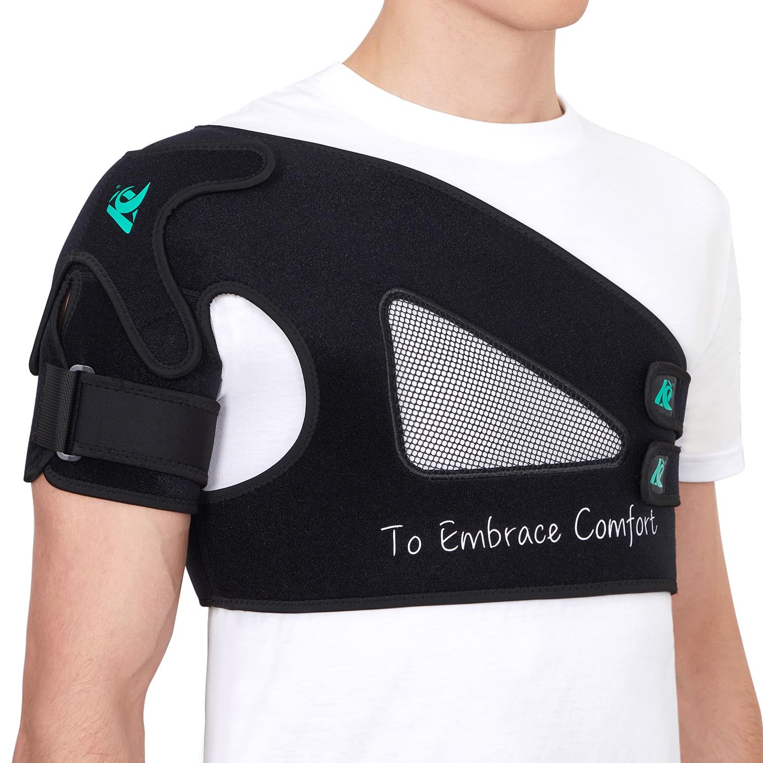 KD Shoulder Support Brace: Stability Brace for Torn Large, Black