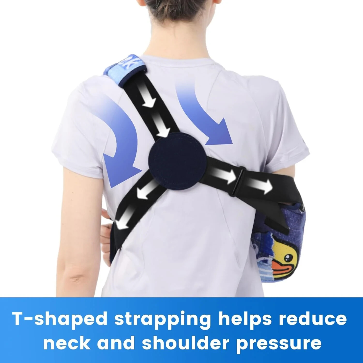 Velpeau Adult Arm Sling W/ Waist Strap B.DUCK Right Hand Arm Support Brace