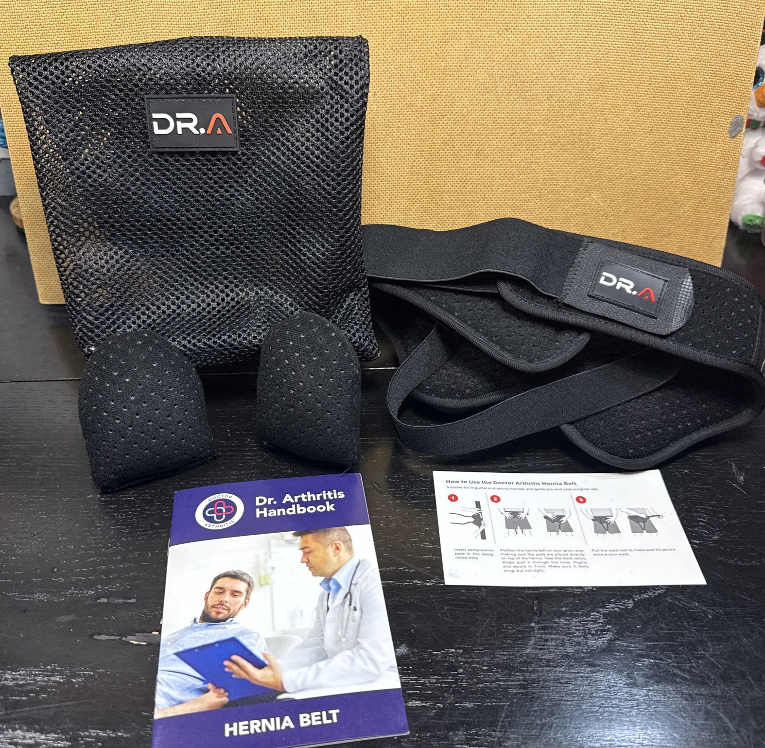DR. ARTHRITIS HERNIA BELTS FOR MEN & WOMEN, ADJUSTABLE ABDOMINAL HERNIA BELT