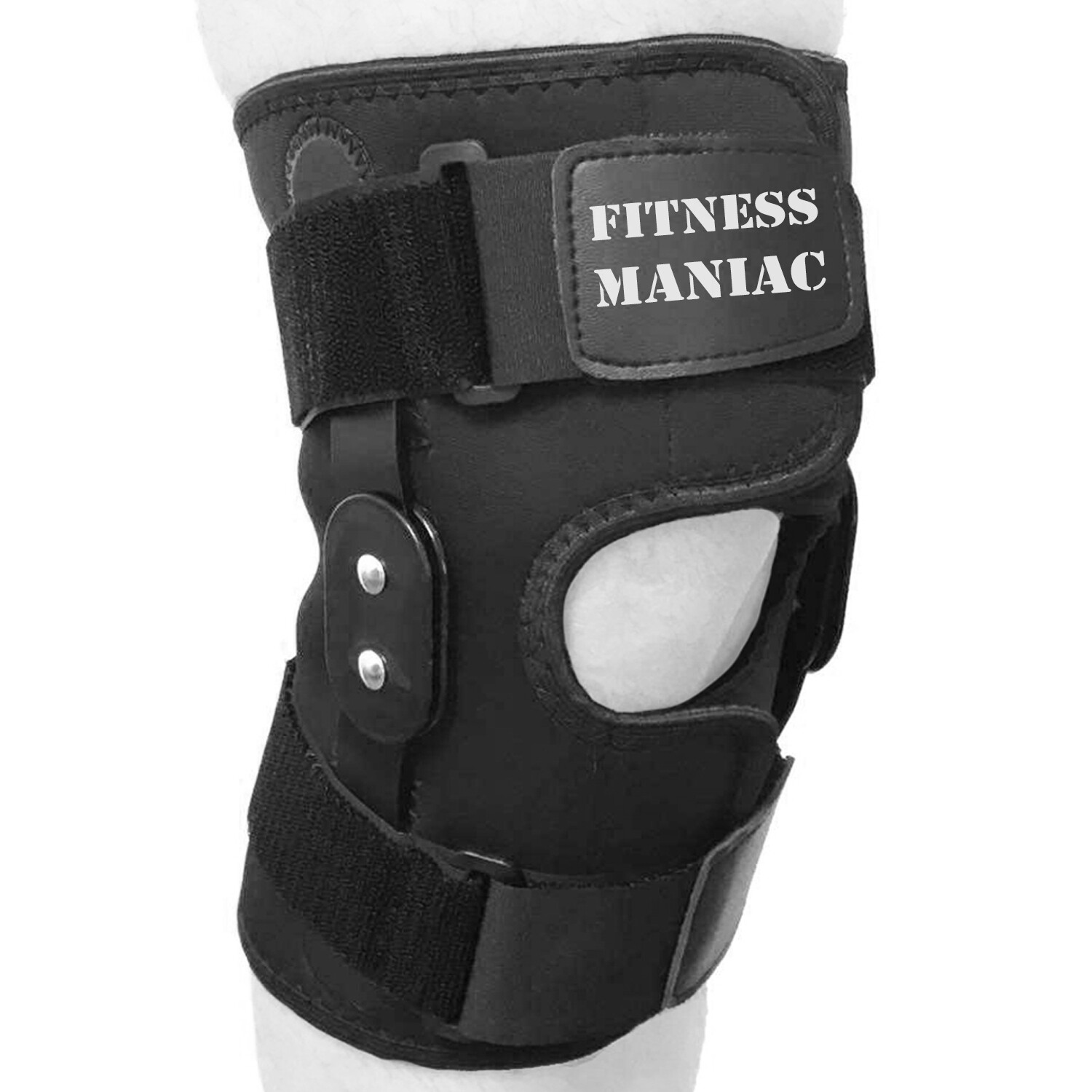 Hinged Knee Brace for Men Women Support Swollen ACL with Wrist Wraps Pair