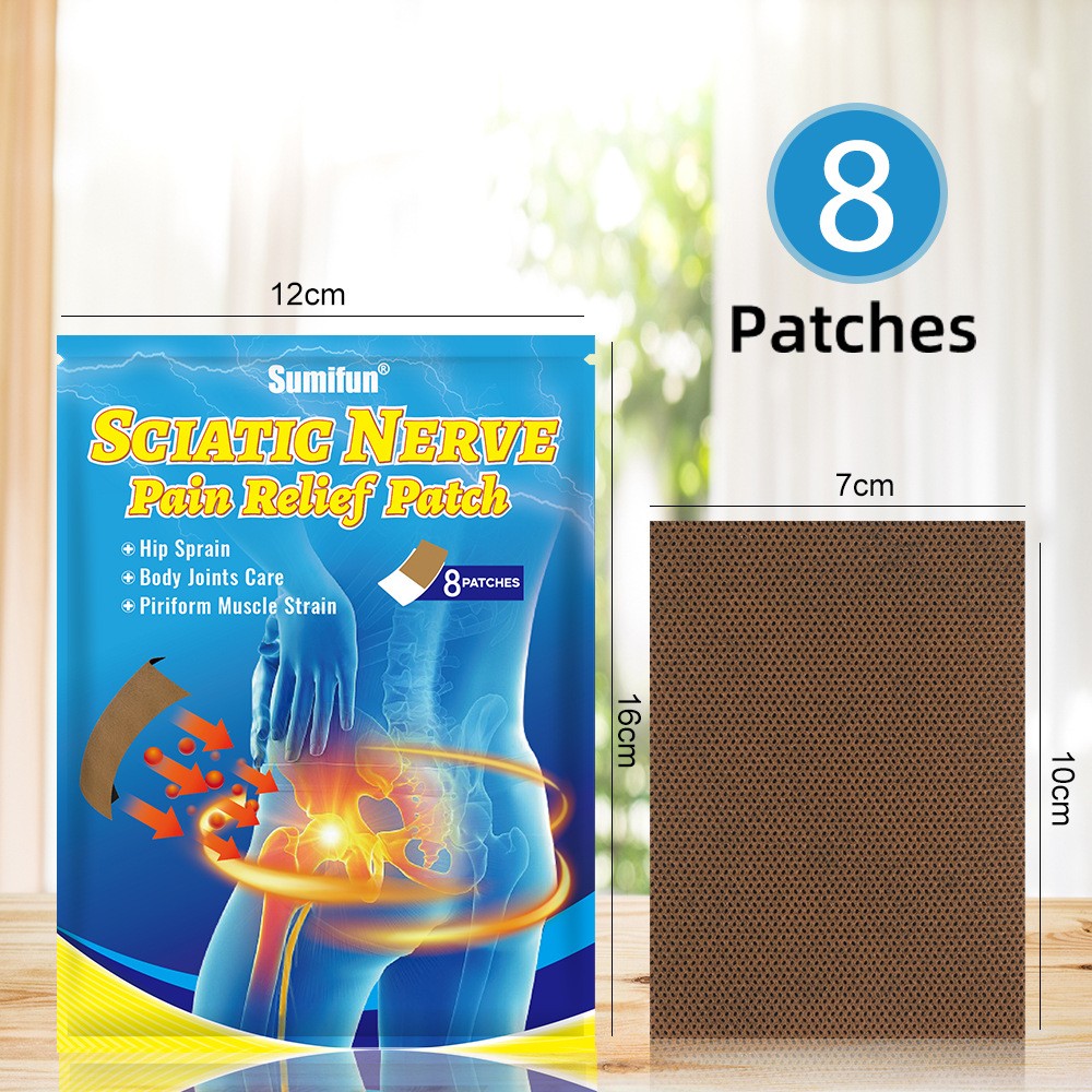 1-3X Analgesic Adhesive Plaster Sciatic Nerve Relief Adhesive Patch Breathable