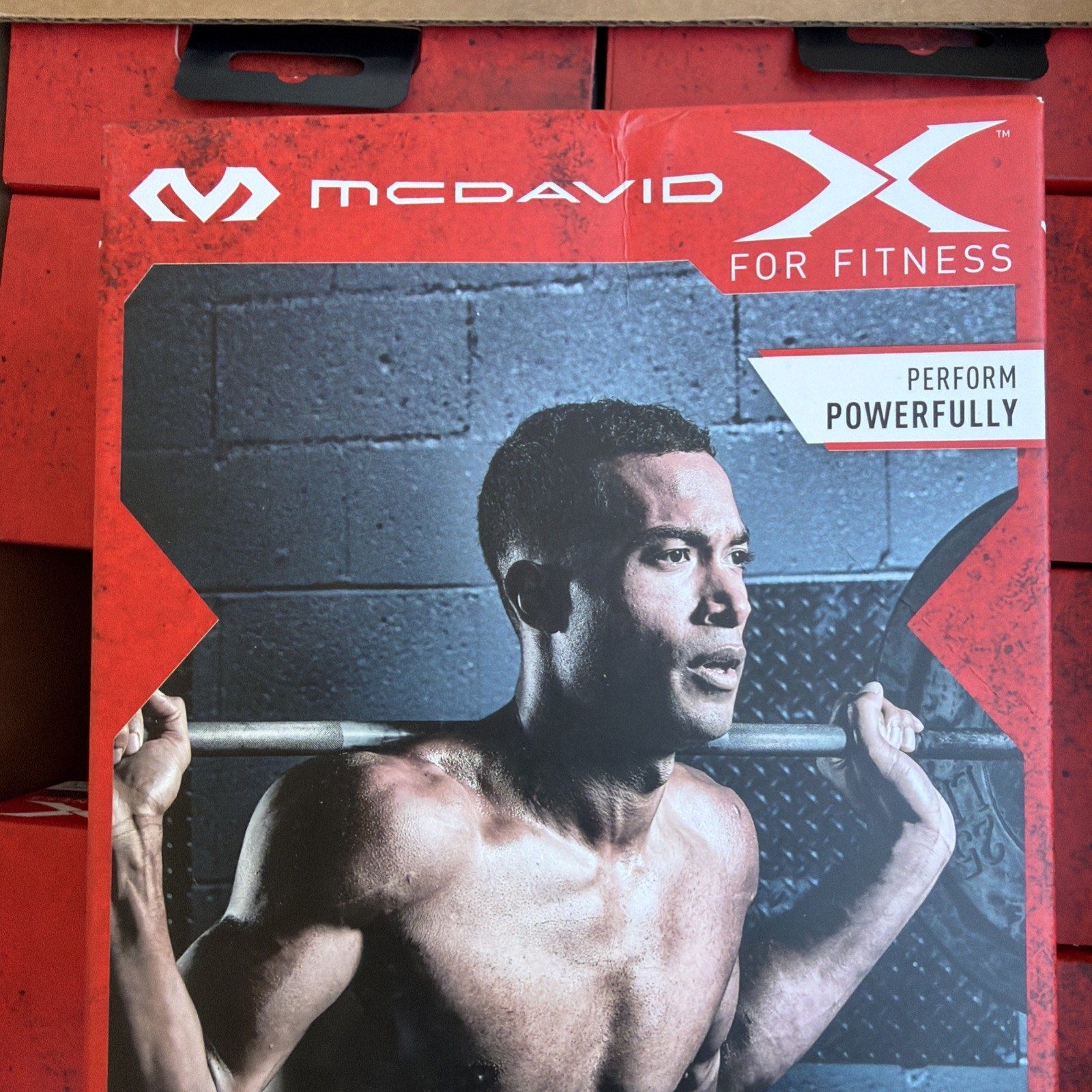 New! McDavid X for fitness dual density knee support sleeves/pair large 15–16