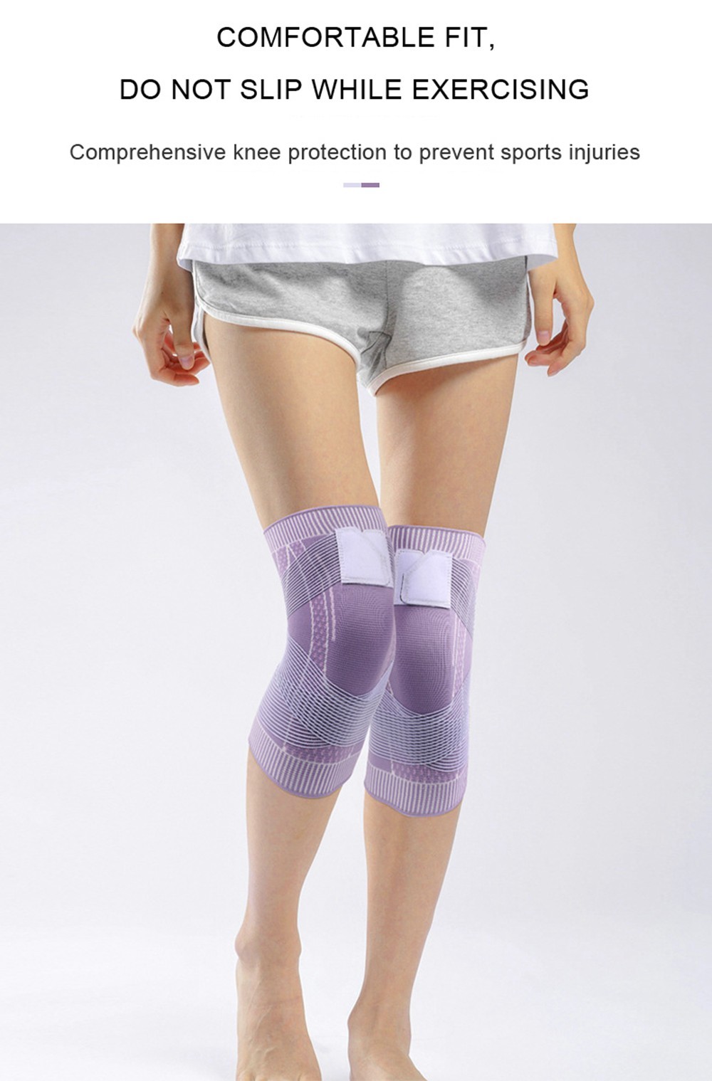 1 PCS Sports Compression Knee Pads Support Sleeve Protector Elastic Kneepad