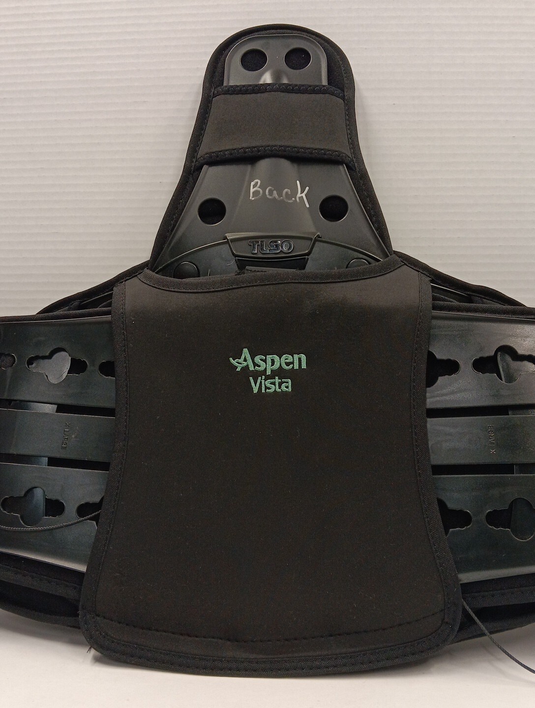 ASPEN VISTA TLSO BACK BRACE ADJUSTABLE SIZE LARGE – XX LARGE.