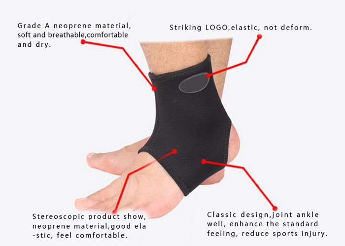 KA 1 Piece Double sides Lightness Elastic Ankle Brace Support Heating Badminton