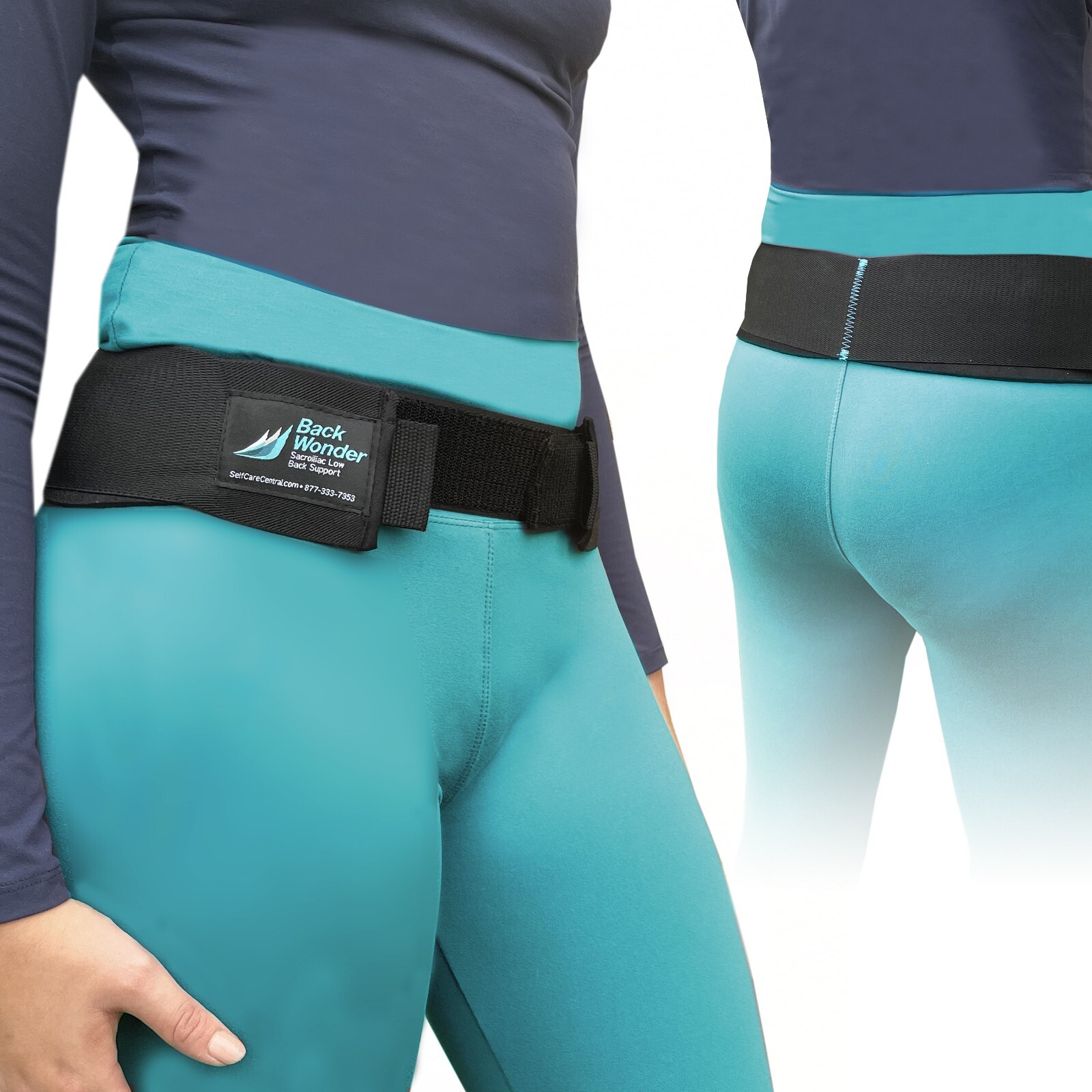 OPEN BOX BackWonder Sacroiliac Low Back Support Belt – SI Brace For Women & Men