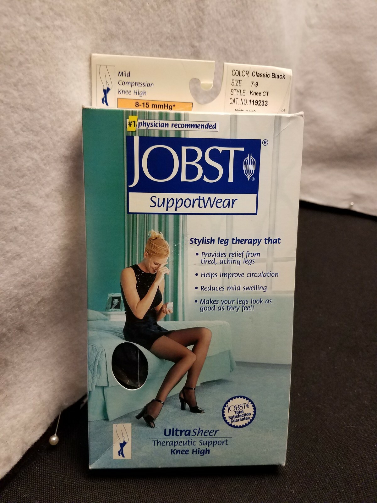 JOBST SupportWear (7-9) Knee CT Mild Compression 8-15 mmHg Ultra Sheer Knee High