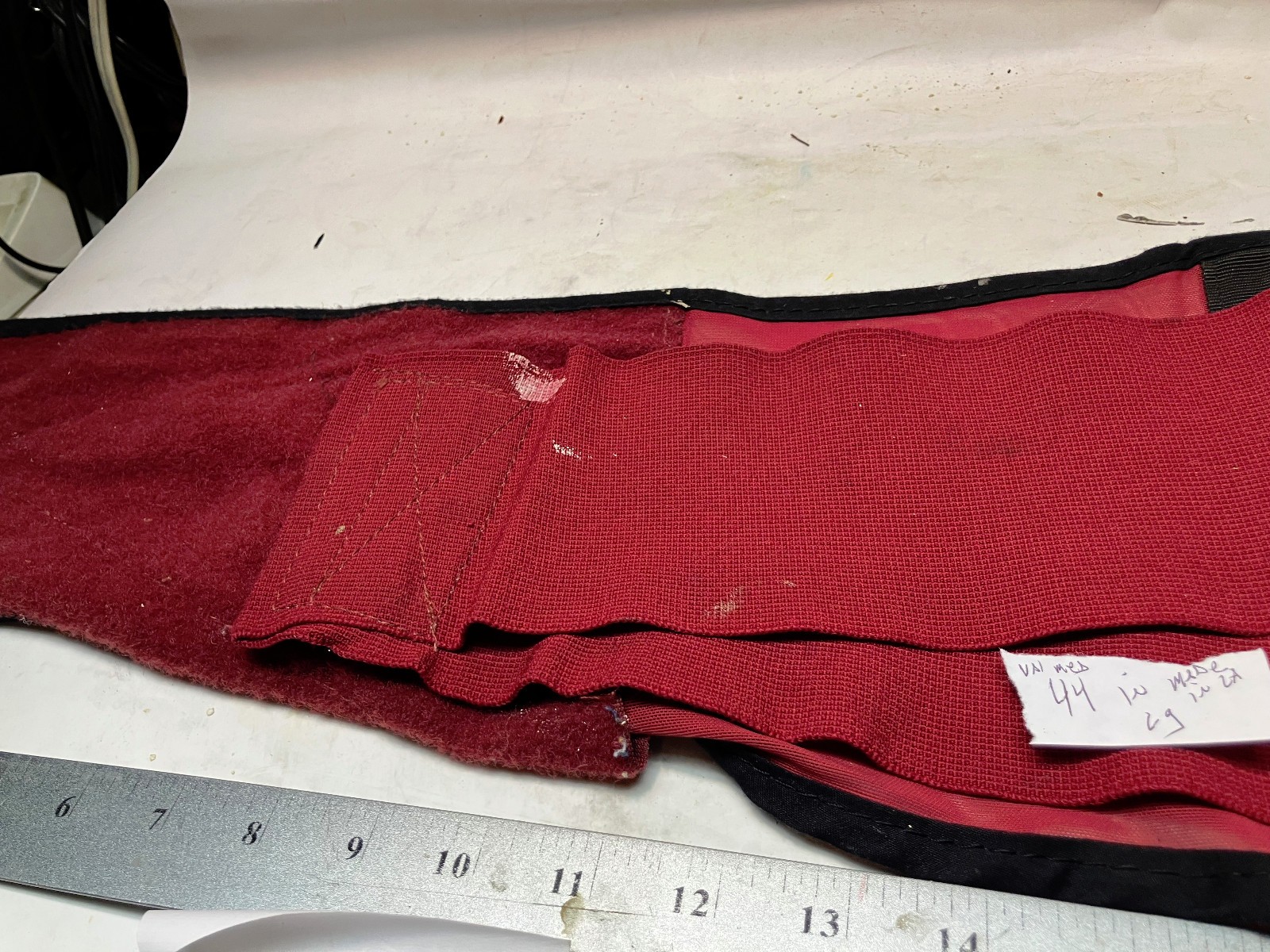 back brace red val med 44 in pre owned free shipping