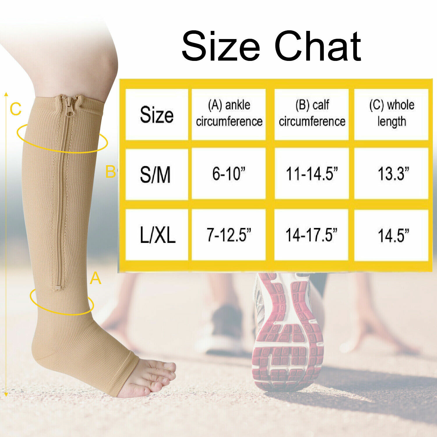 Compression Socks For Men Knee High Boots Size 9 Foot Pain Arch Support Socks