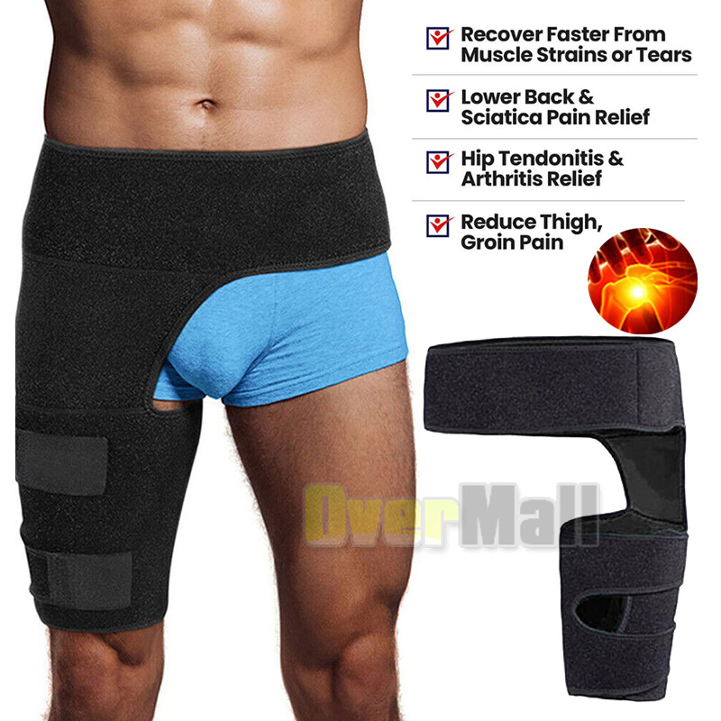 Hip Brace for Men Women, Compression Wrap for Hip Pain, Hip Support Brace Thigh