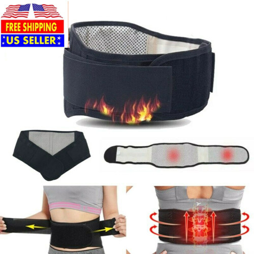 Self-Heating Magnetic Back Waist Adjustable Support Belt Lumbar Lower Back Brace