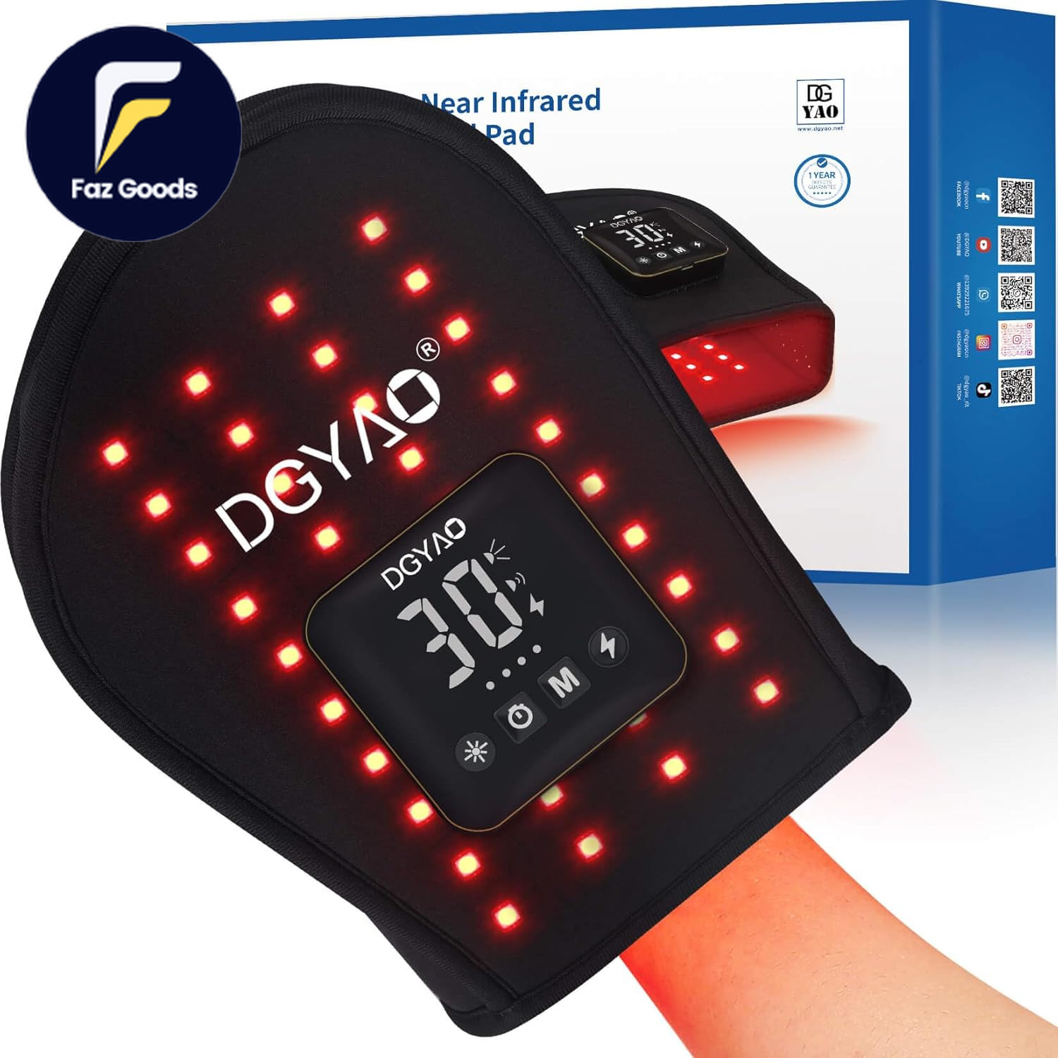 D MAX Cordless Red Light Therapy Hand Glove for Hand Wrist Pain Relief near