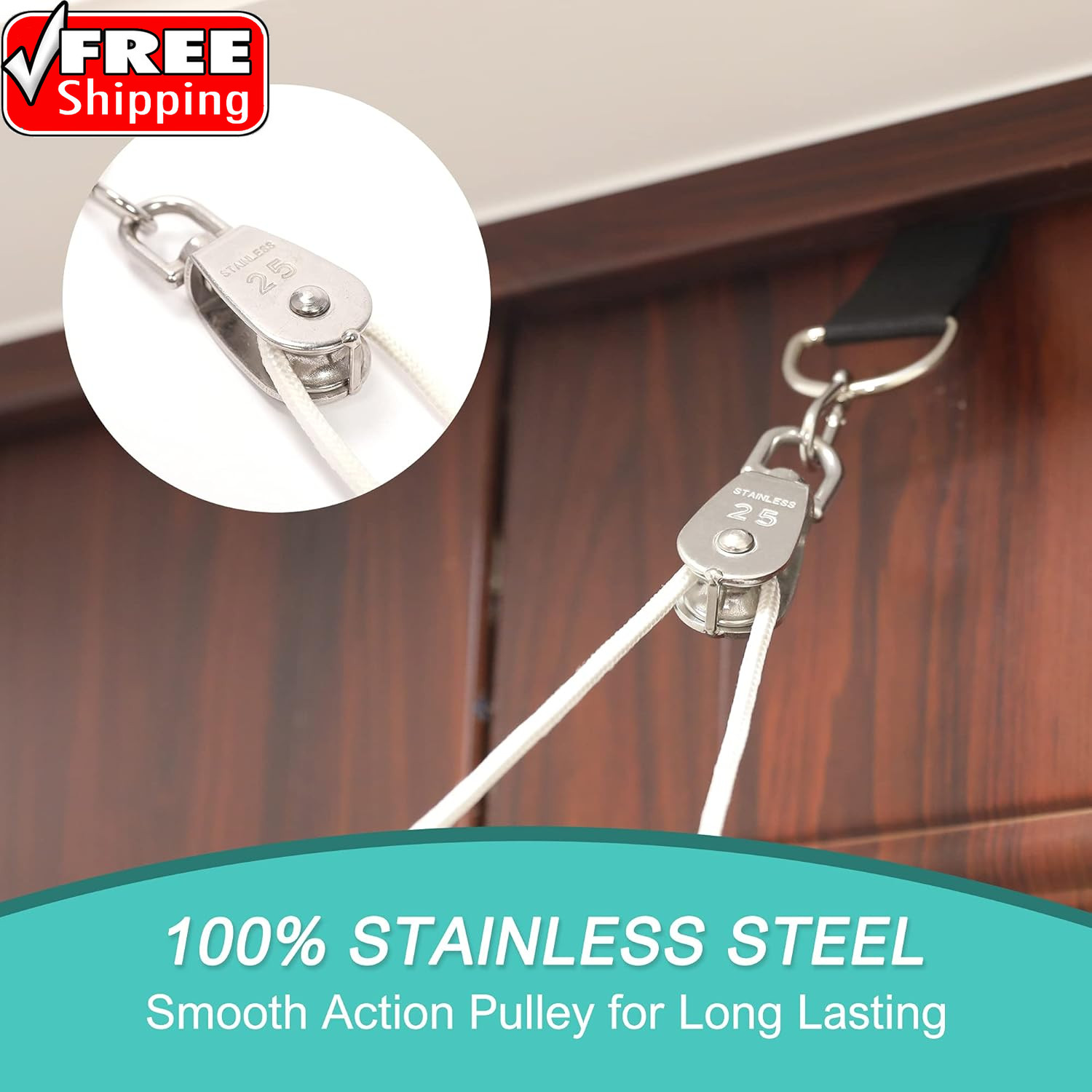 Shoulder Pulley for Physical Therapy, over the Door Pulley System | Shoulder Exe