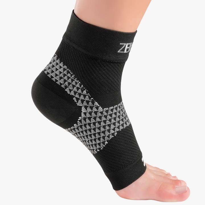 Zensah L15327 Unisex Black Plantar Fasciitis Arch Sleeve (Single) Size S