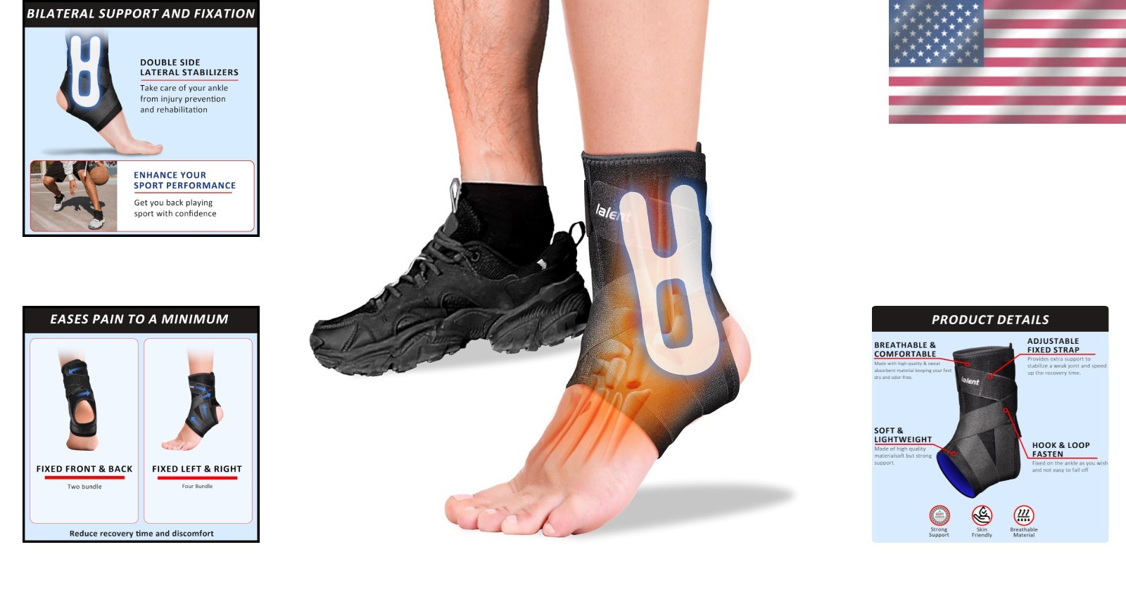 Lightweight and Adjustable Ankle Brace – Essential for Running & Volleyball