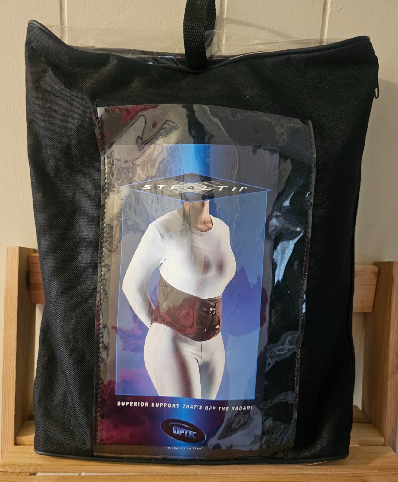 OPTEC Stealth X Orthosis Back Brace, Size XLarge, Black