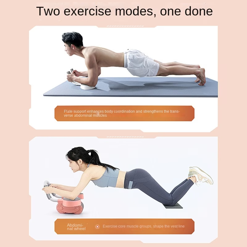 Elbow Support Plank Support Abdominal Wheel Automatic Rebound Reduce Fat Skinny