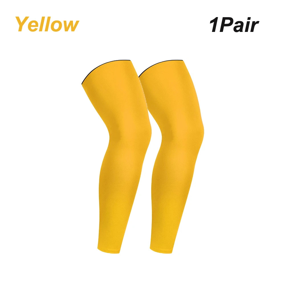 1pair Sports Compression Leg Sleeve Full Length Leg Sleeves Sports Cycling Leg S