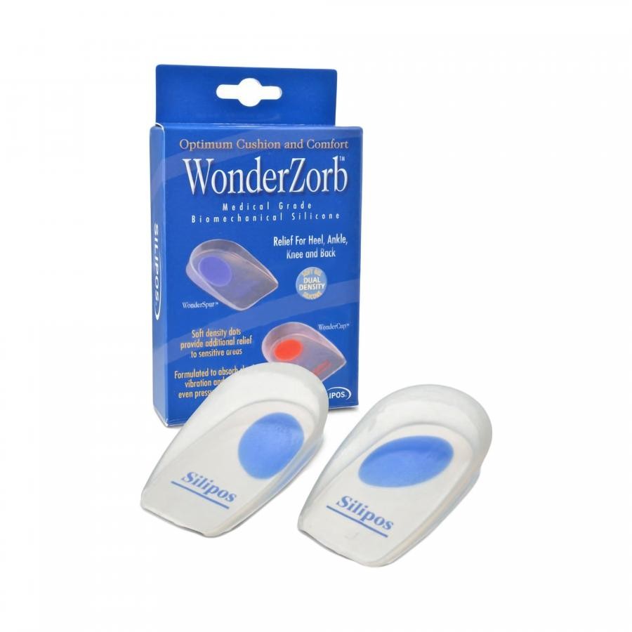 WonderZorb WonderSpur Heel Cup Large Shoe Size Male 8-10/Female 10-12 Blue, Pair