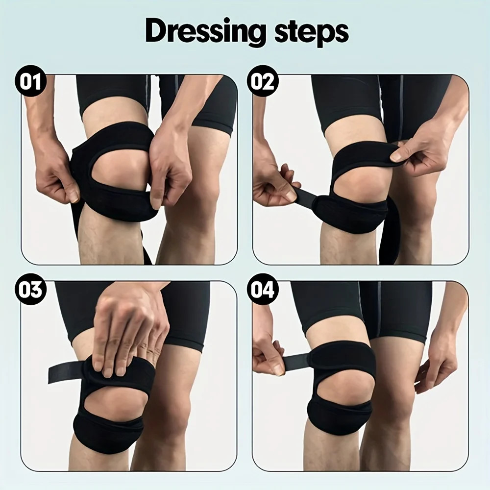 WRELS Patella Knee Strap Sports Kneepad Adjustable Knee Band Professional