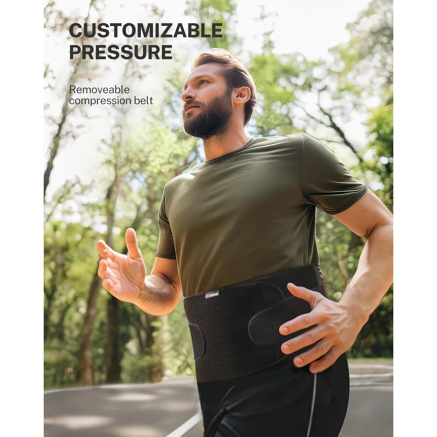 Umbilical Hernia Belt for Men and Women Abdominal Support Binder with Compress
