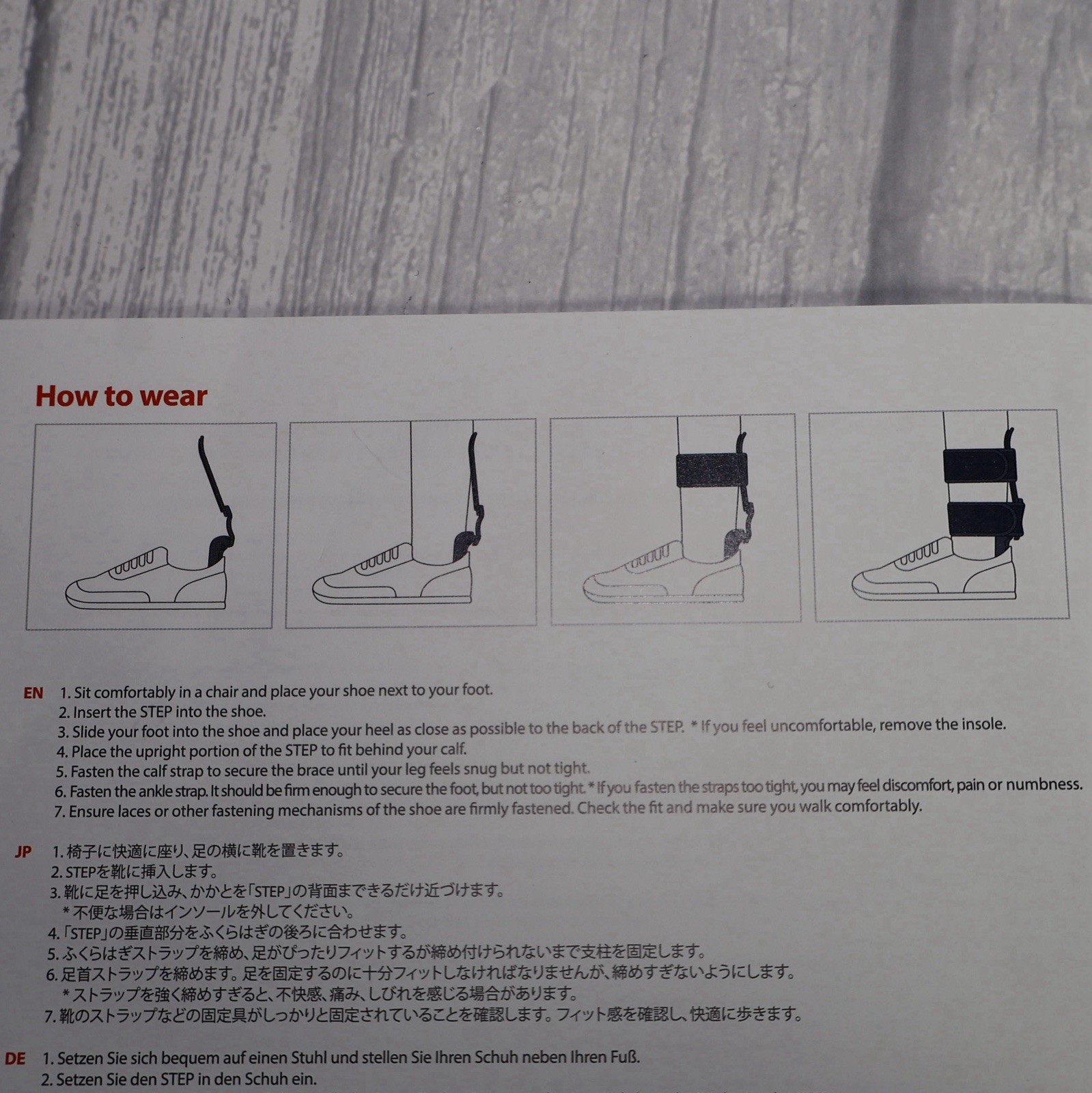 Neofect STEP Dynamic AFO Foot Drop Brace For Walking, Small Left