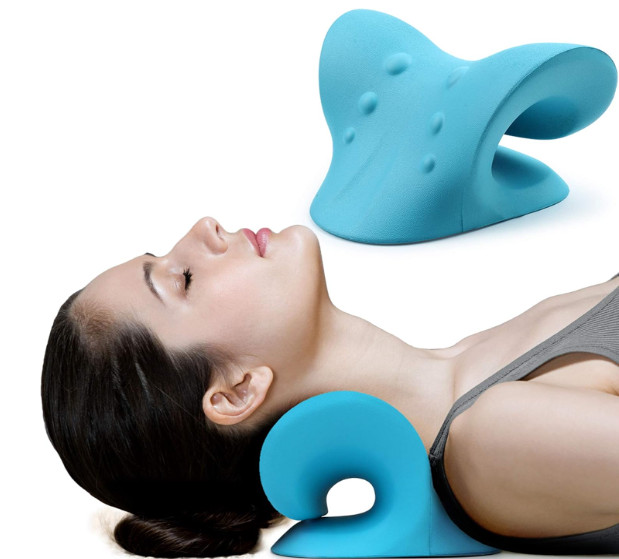 Neck & Shoulder Relaxer Cervical Traction Pillow for Spine Alignment & Pain…