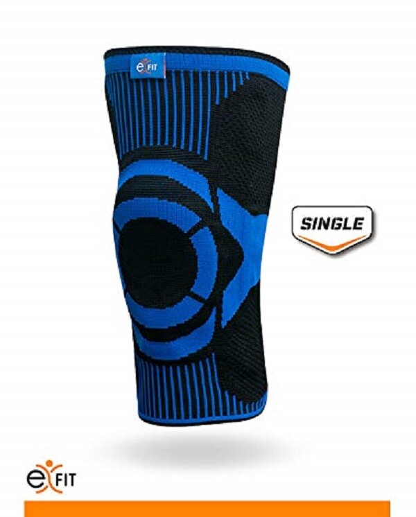 eFit Exfit Knee Support Full Patella Gel And Stays Unisex XL Exercise Fitness