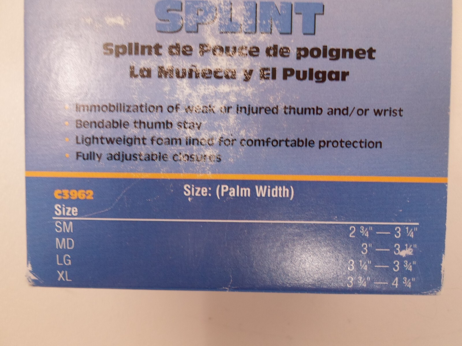 Wrist/Thumb Splint Right Medium Medium 1 each By Scott Specialties