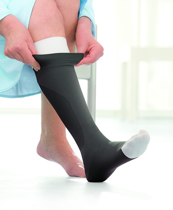 Jobst UlcerCare Compression Stocking Support 2 Part System No Zipper 40 mmHg NEW