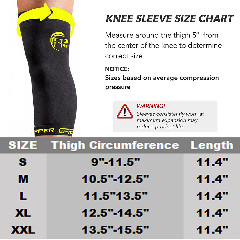 Copper Knee Leg Sleeve Compression Brace Support Sport Joint Arthritis Wrap CFR