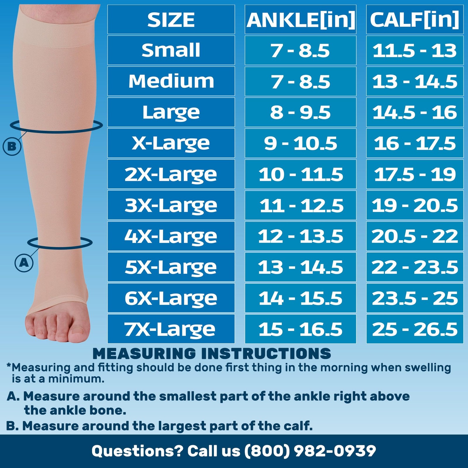Absolute Support 3 Pairs Sheer Compression Socks For Women 15-20Mmhg Open Toe –