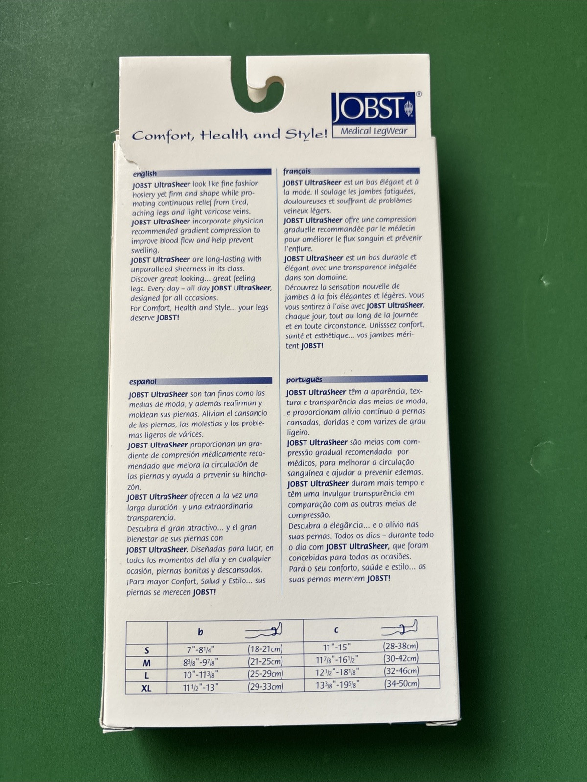 Jobst Medical Legwear Ultra Sheer Knee High Stockings 15-20 mmHg M Midnight Navy