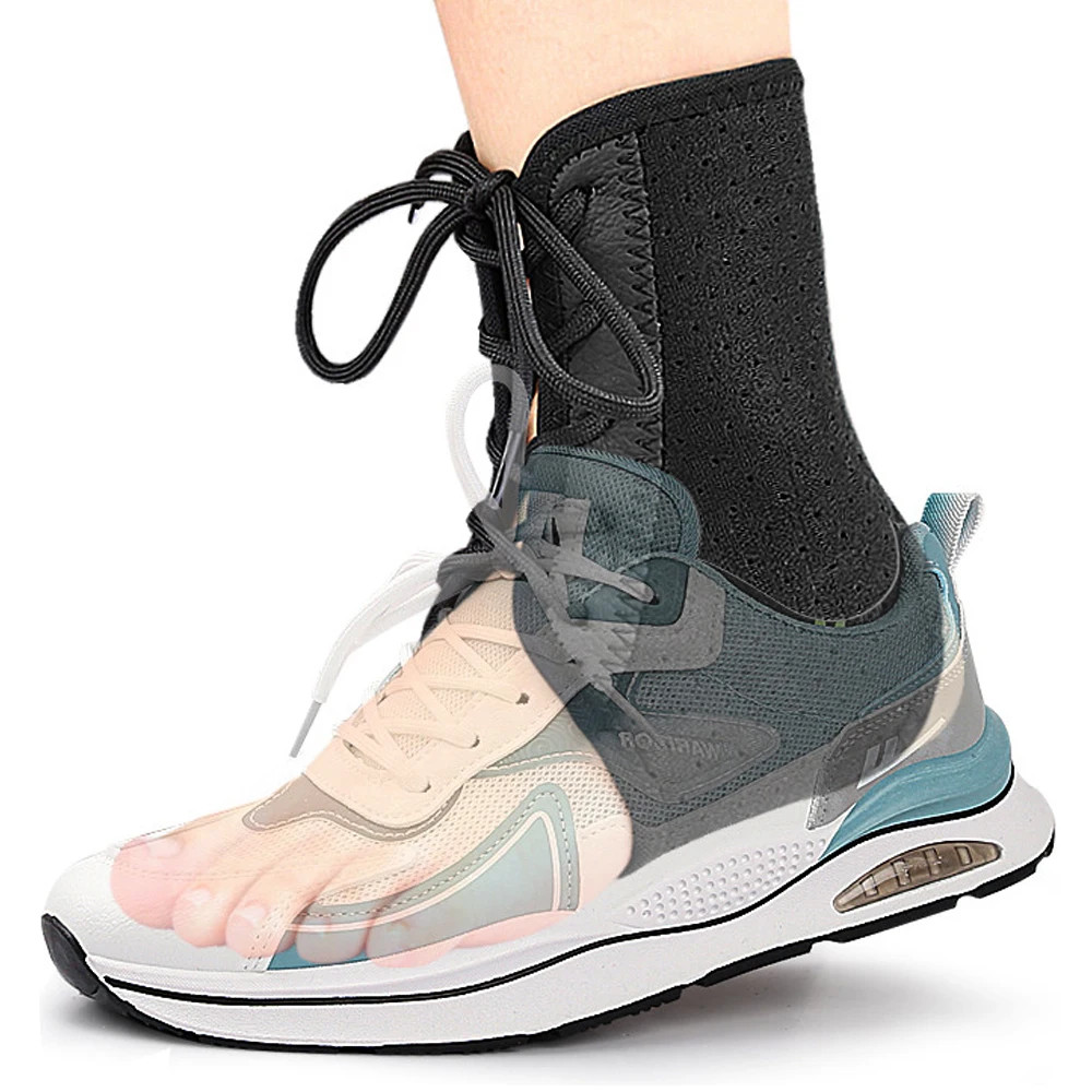 1pc Lace Up Ankle Brace Adjustable Compression Ankle Strap Support Breathable