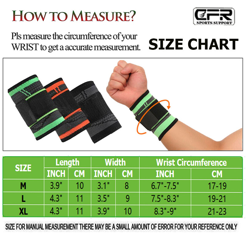 Adjustable Compression Wrist Support Strap Brace Weight Lifting Pain Gym Sport
