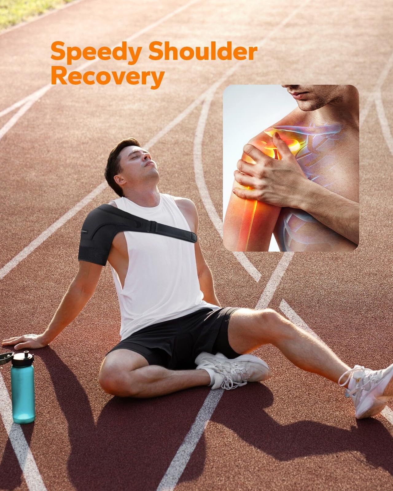Shoulder Brace for Rotator Cuff Support, Pain Relief, Adjustable Arm Sling
